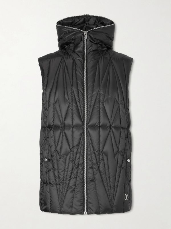+ Moncler Quilted Shell Hooded Down Gilet