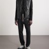 + Moncler Logo-Appliquéd Quilted Leather Gilet - OU + Moncler Logo-Appliquéd Quilted Leather Gilet - OU