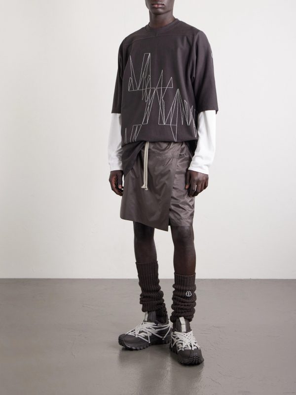 + Moncler Straight-Leg Shell Drawstring Shorts - OU + Moncler Straight-Leg Shell Drawstring Shorts - OU