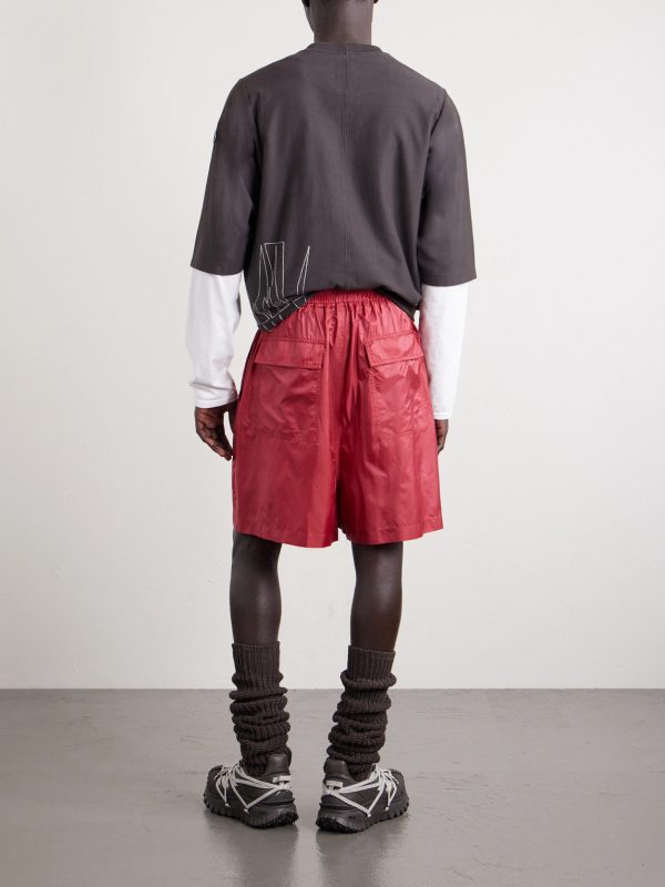 + Moncler Straight-Leg Shell Drawstring Shorts - BK