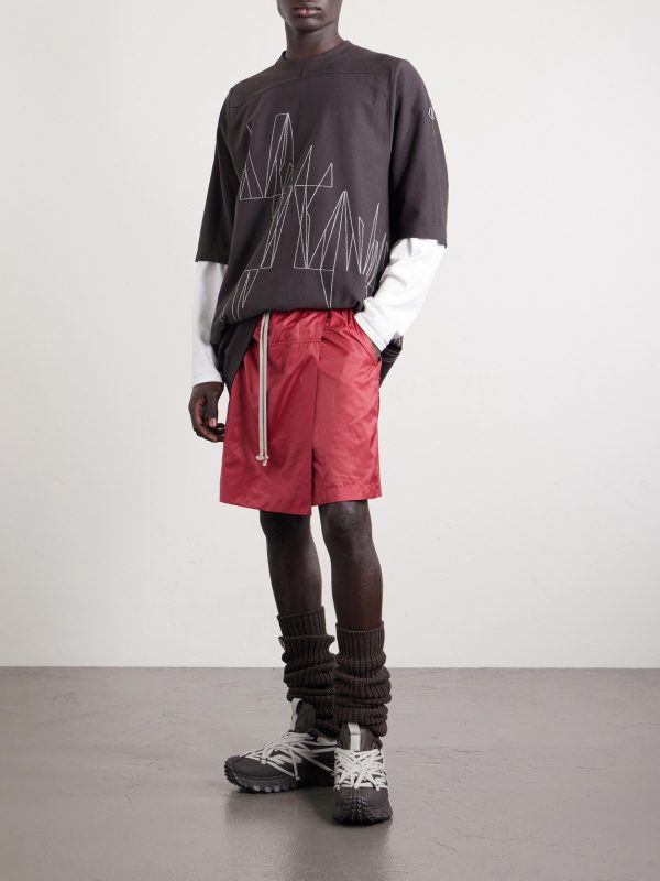+ Moncler Straight-Leg Shell Drawstring Shorts - OU