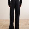 Geth Straight-Leg Virgin Wool Trousers - BK