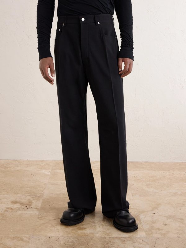 Geth Straight-Leg Virgin Wool Trousers - FR