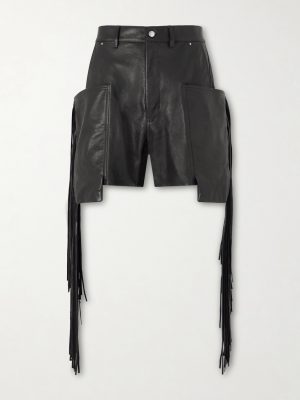 Fringed Leather Shorts Fringed Leather Shorts