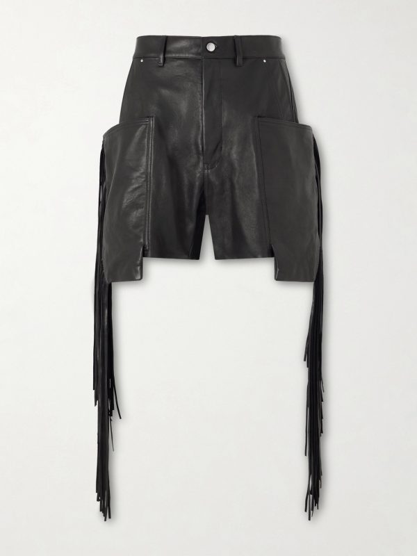 Fringed Leather Shorts Fringed Leather Shorts