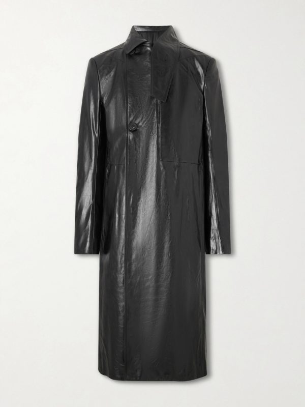 Mastodon Leather Trench Coat Mastodon Leather Trench Coat