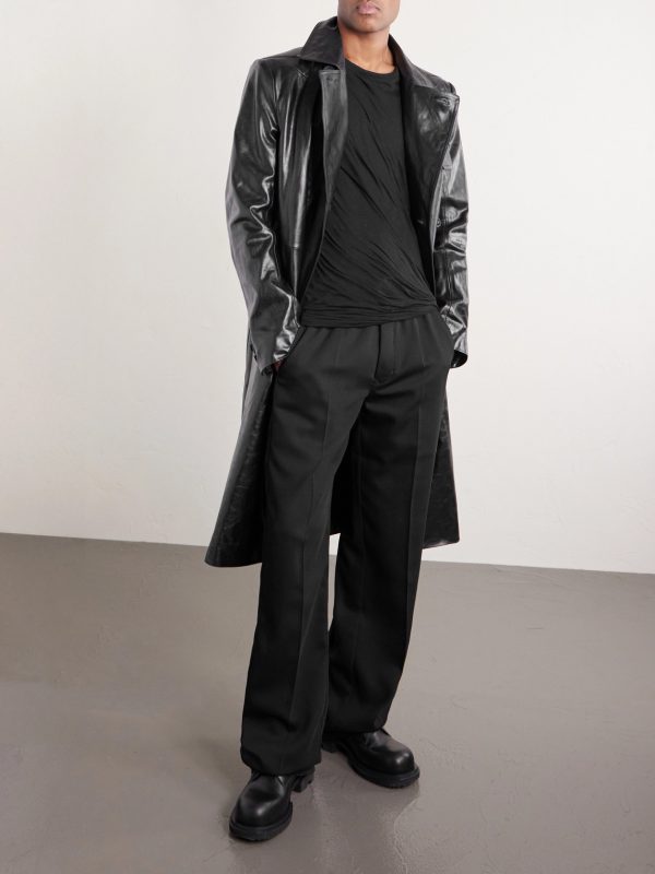 Mastodon Leather Trench Coat - OU Mastodon Leather Trench Coat - OU