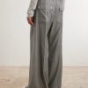 Bela Wide-Leg Wool Drawstring Trousers - BK Bela Wide-Leg Wool Drawstring Trousers - BK