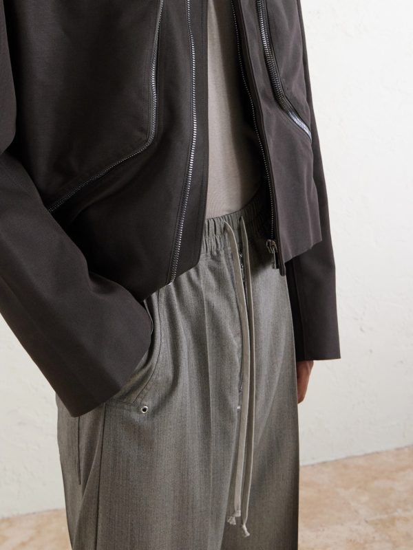 Bela Wide-Leg Wool Drawstring Trousers - CU Bela Wide-Leg Wool Drawstring Trousers - CU
