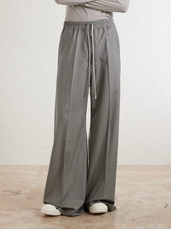 Bela Wide-Leg Wool Drawstring Trousers - FR Bela Wide-Leg Wool Drawstring Trousers - FR