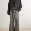 Bela Wide-Leg Wool Drawstring Trousers - OU Bela Wide-Leg Wool Drawstring Trousers - OU