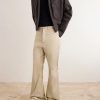 Bolan Bootcut Organic Cotton-Blend Trousers - OU