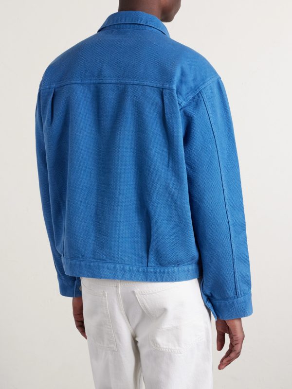 Textured-Cotton Jacket - BK Textured-Cotton Jacket - BK