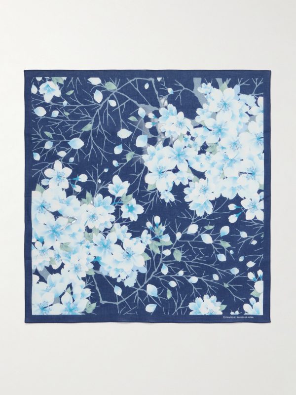 Sakura Kaza Printed Cotton-Voile Bandana Sakura Kaza Printed Cotton-Voile Bandana