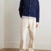 Indigo-Dyed Sashiko Cotton Trucker Jacket - OU