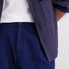 Wide-Leg Pleated Sashiko Cotton Shorts - CU Wide-Leg Pleated Sashiko Cotton Shorts - CU