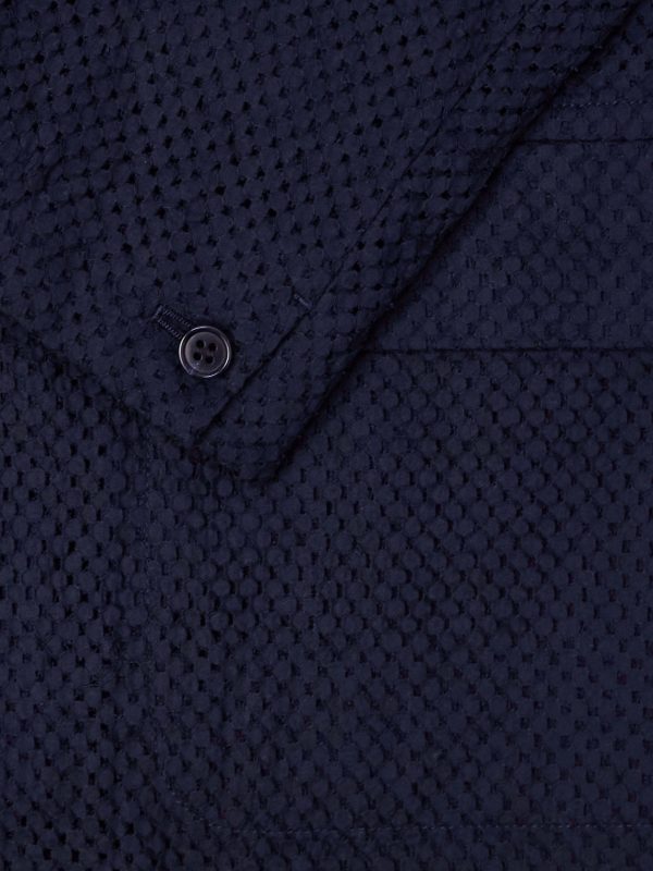 Textured Cotton Suit Jacket - E1 Textured Cotton Suit Jacket - E1