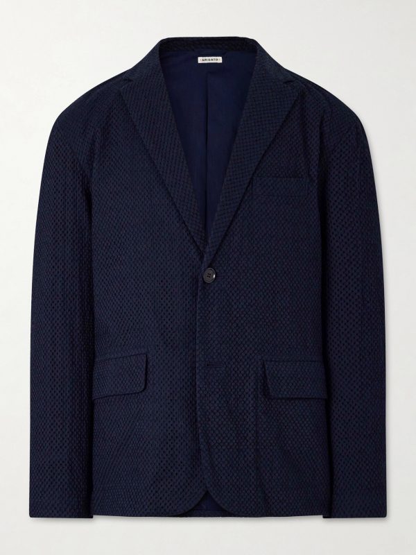 Textured Cotton Suit Jacket Textured Cotton Suit Jacket