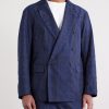 Double-Breasted Cotton-Blend Jacquard Suit Jacket - FR Double-Breasted Cotton-Blend Jacquard Suit Jacket - FR