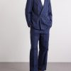 Double-Breasted Cotton-Blend Jacquard Suit Jacket - OU Double-Breasted Cotton-Blend Jacquard Suit Jacket - OU