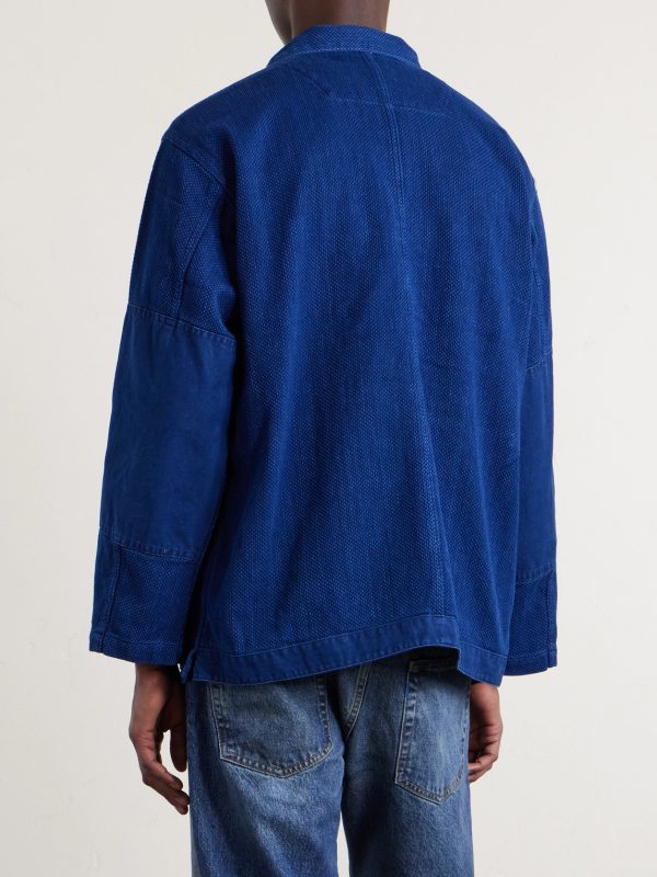 Textured-Cotton Overshirt - BK
