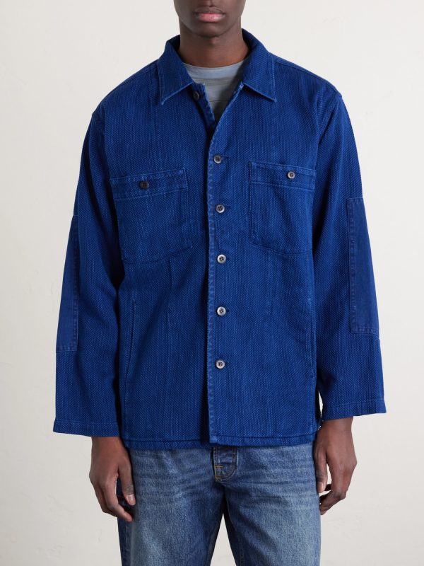 Textured-Cotton Overshirt - FR