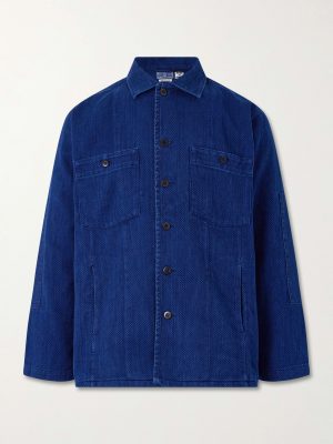 Textured-Cotton Overshirt