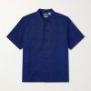 Camp-Collar Cotton-Jacquard Shirt Camp-Collar Cotton-Jacquard Shirt