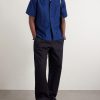 Camp-Collar Cotton-Jacquard Shirt - OU Camp-Collar Cotton-Jacquard Shirt - OU