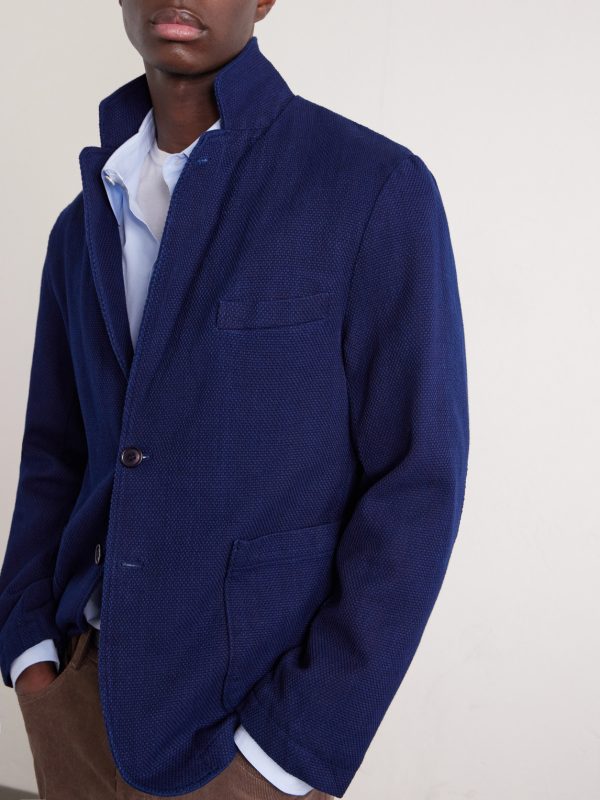 Sashiko Cotton-Piqué Blazer - CU Sashiko Cotton-Piqué Blazer - CU