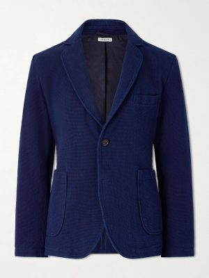 Sashiko Cotton-Piqué Blazer