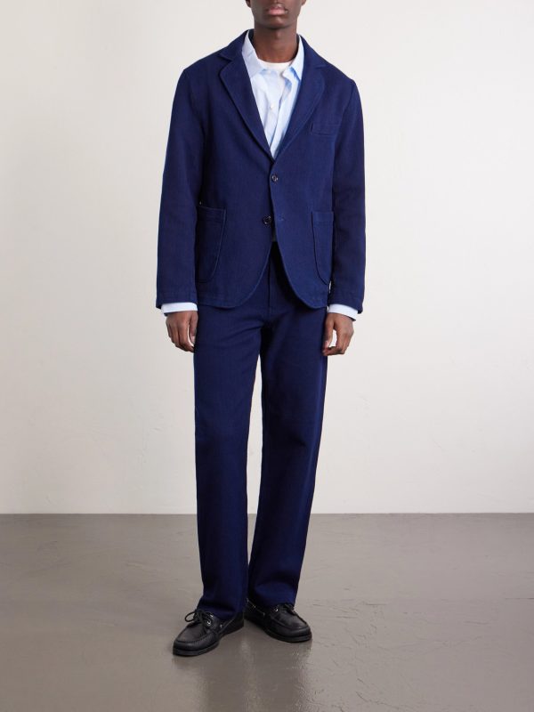 Sashiko Cotton-Piqué Blazer - OU2 Sashiko Cotton-Piqué Blazer - OU2