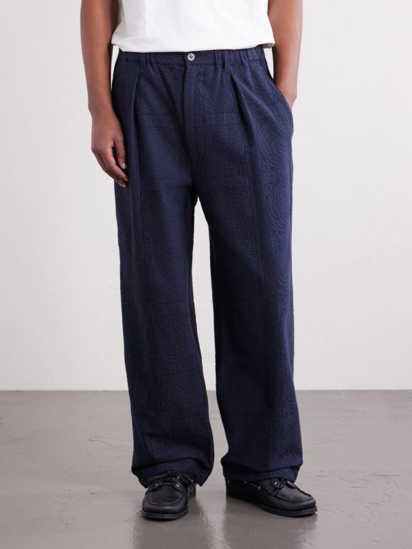 Straight-Leg Cotton-Blend Suit Trousers - FR