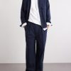 Straight-Leg Cotton-Blend Suit Trousers - OU
