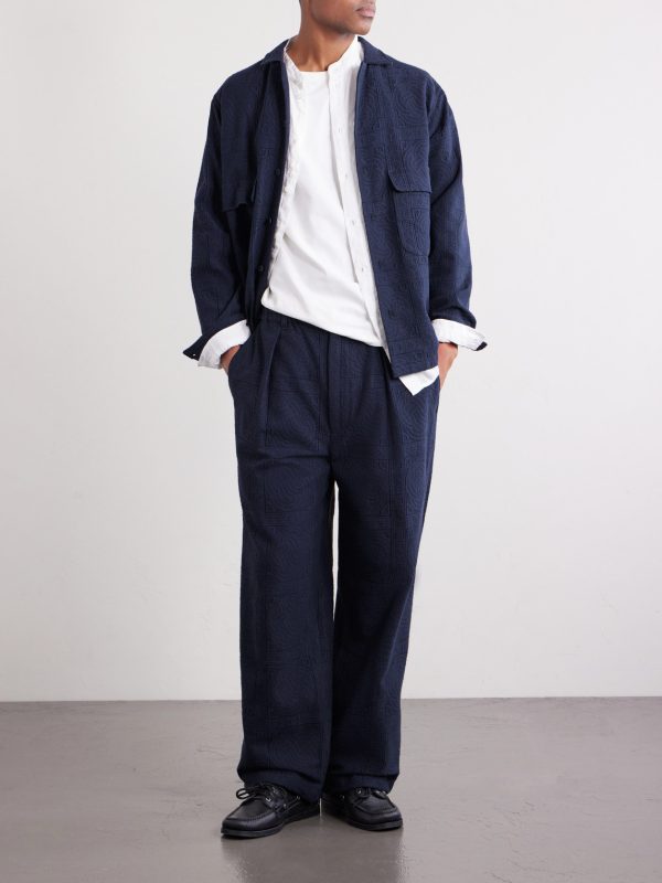 Straight-Leg Cotton-Blend Suit Trousers - OU