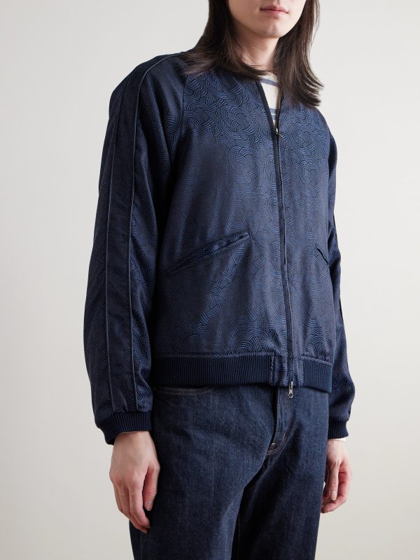Satin-Jacquard Bomber Jacket - FR Satin-Jacquard Bomber Jacket - FR