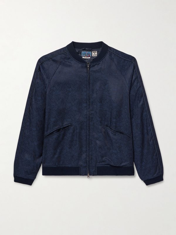 Satin-Jacquard Bomber Jacket Satin-Jacquard Bomber Jacket