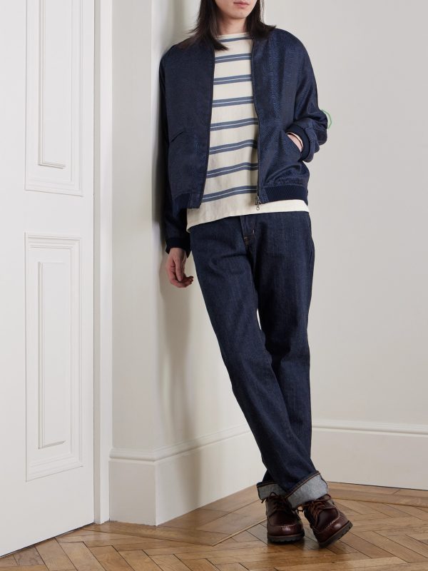 Satin-Jacquard Bomber Jacket - OU Satin-Jacquard Bomber Jacket - OU