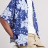 Sakura Kaza Convertible-Collar Woven Shirt - CU Sakura Kaza Convertible-Collar Woven Shirt - CU