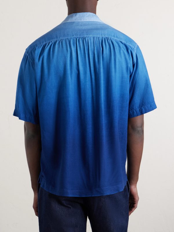 Camp-Collar Dégradé Woven Shirt - BK Camp-Collar Dégradé Woven Shirt - BK