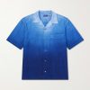 Camp-Collar Dégradé Woven Shirt Camp-Collar Dégradé Woven Shirt