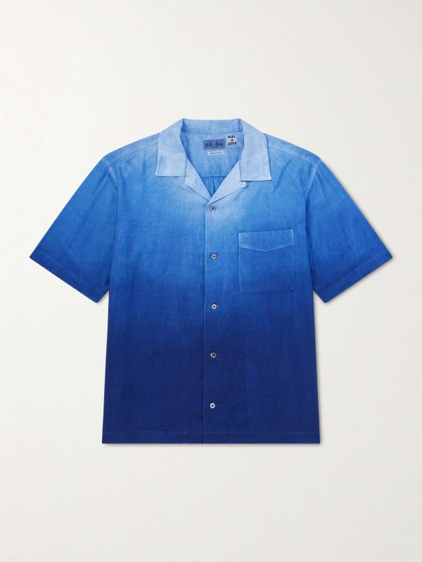 Camp-Collar Dégradé Woven Shirt Camp-Collar Dégradé Woven Shirt