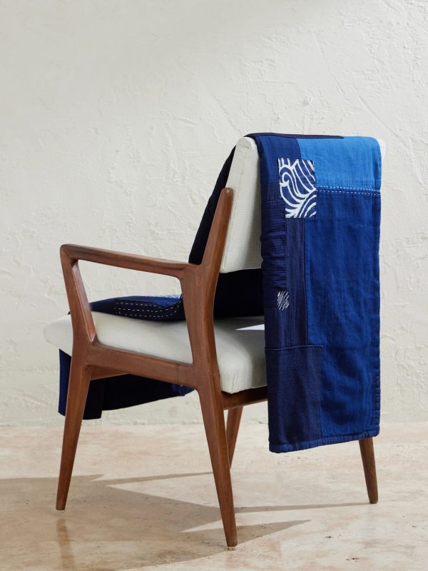 Nenrin Patchwork Cotton and Linen-Blend Blanket