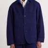 Logo-Appliquéd Sashiko Cotton-Piqué Jacket - FR Logo-Appliquéd Sashiko Cotton-Piqué Jacket - FR