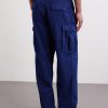 Kasezome Straight-Leg Sashiko Cotton Cargo Trousers - BK Kasezome Straight-Leg Sashiko Cotton Cargo Trousers - BK