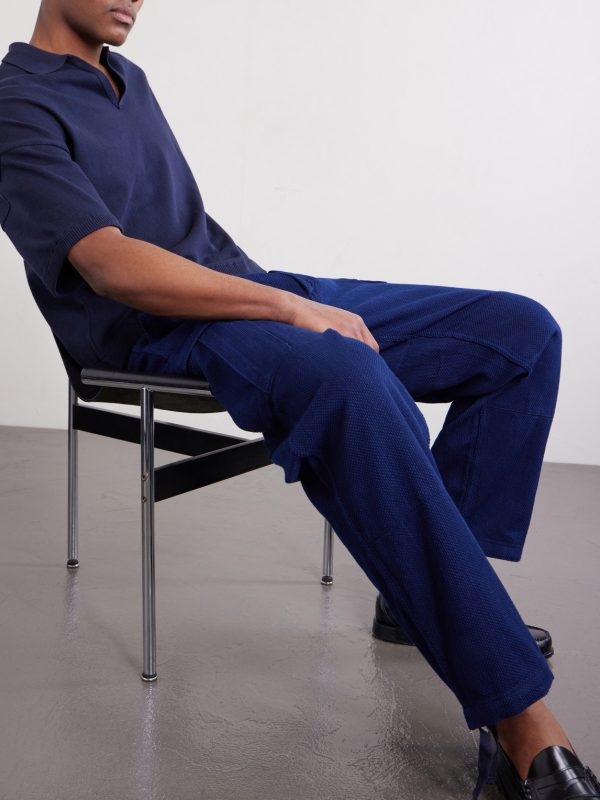 Kasezome Straight-Leg Sashiko Cotton Cargo Trousers - CU Kasezome Straight-Leg Sashiko Cotton Cargo Trousers - CU