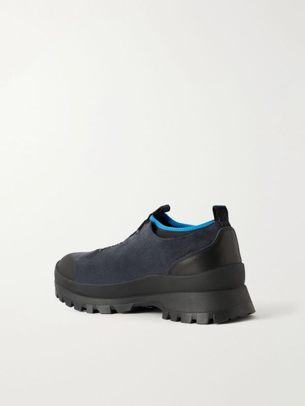 + PG Rubber-Trimmed Suede Sneakers - BK