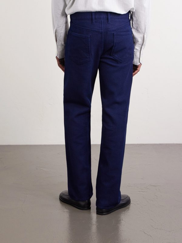 Sashiko Straight-Leg Jeans - BK Sashiko Straight-Leg Jeans - BK