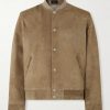 Suede Bomber Jacket