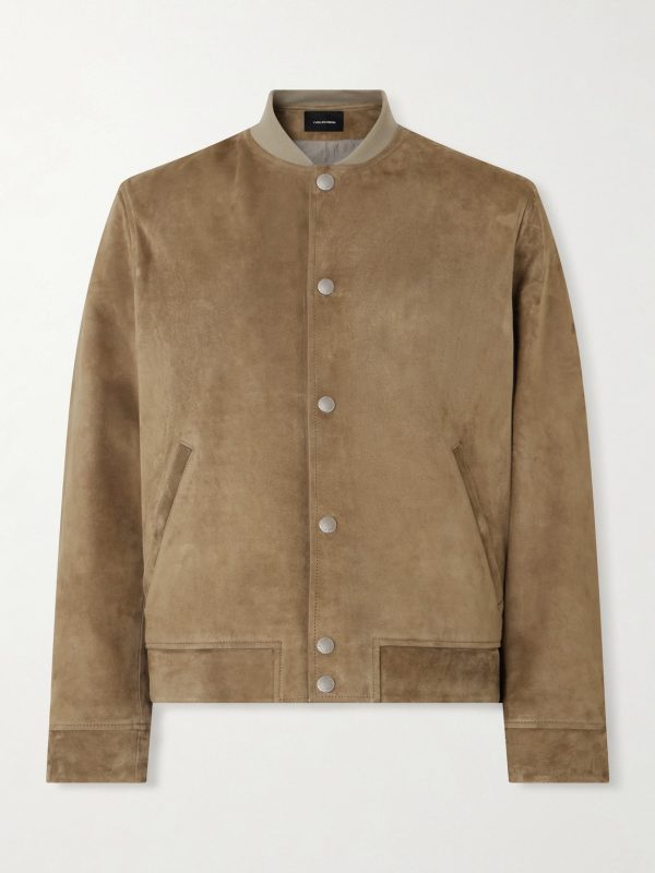 Suede Bomber Jacket